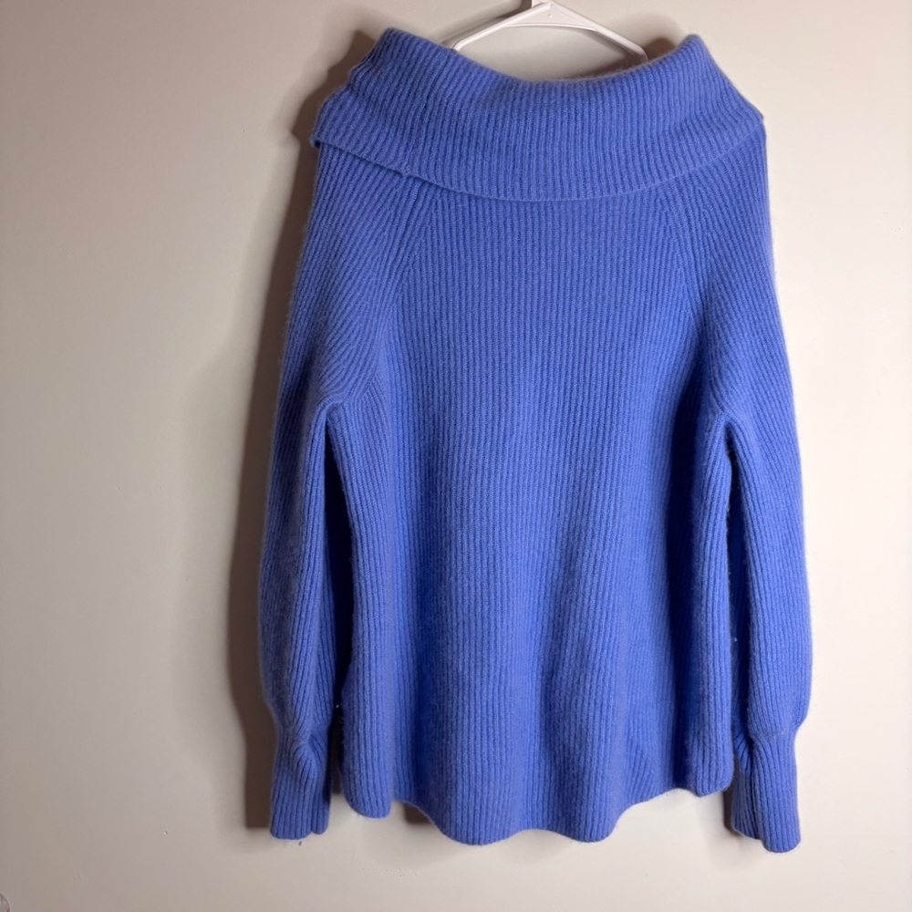 Soft Surroundings 100% Cashmere Lavender Cowl Neck Sweater Large - Picture 7 of 7